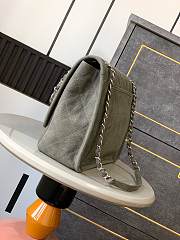 Kitlife Chanel Green Suede Double Pocket Chain Bag 34x25x10cm - 5