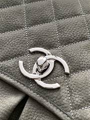 Kitlife Chanel Green Suede Double Pocket Chain Bag 34x25x10cm - 3
