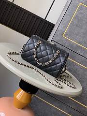 Kitlife Chanel 25P Boston Gold Buckle Bag Black 11.5x18.5x11cm - 6