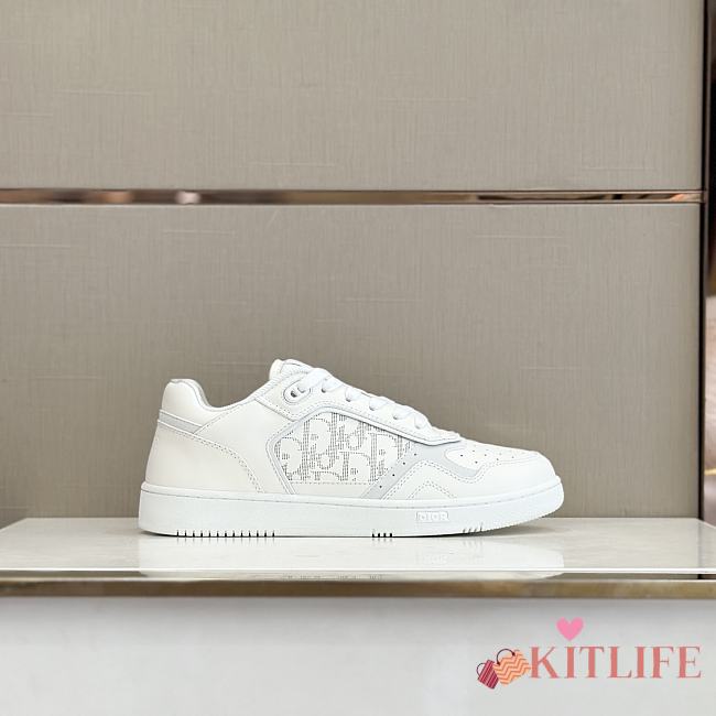 Kitlife Dior B27 Low-Top White Calfskin Sneakers - 1