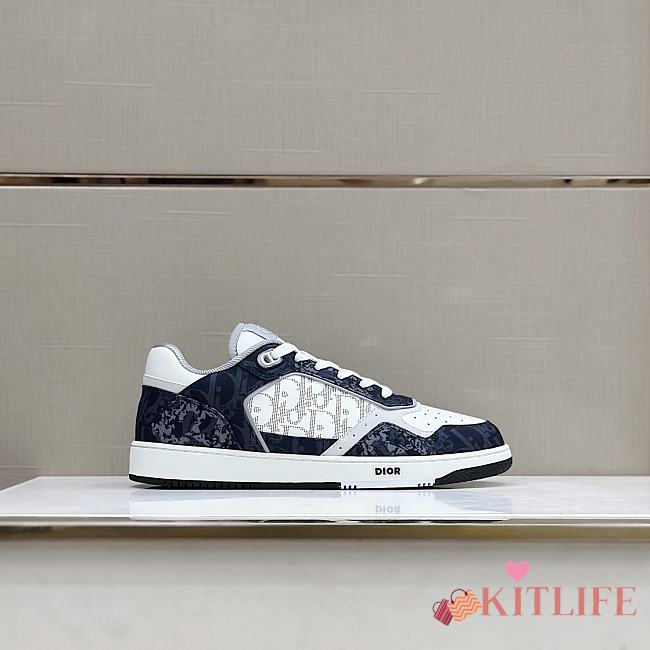 Kitlife Dior Tears B27 Denim White Oblique Galaxy Leather Sneakers - 1