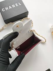Kitlife Chanel Ball-patterned Caviar Leather Purse White A8937 11.3x7.5x2.1cm - 3