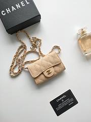 Kitlife Chanel Ball-patterned Caviar Leather Purse Beige A8937 11.3x7.5x2.1cm - 1