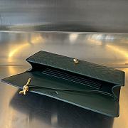 Kitlife Bottega Veneta Long Clutch Andiamo With Handle Dark Green 31x13x3cm - 5