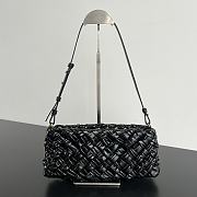 Kitlife Bottega Veneta Kalimero Cha-Cha Bag Black 785780 28.5x15x6cm - 1