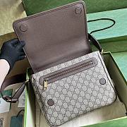 Kitlif Gucci Ophidia Medium Messenger Bag Beige 761741 28x22x8cm  - 4