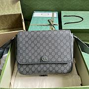 Kitlife Gucci Ophidia Medium Messenger Bag Grey 761741 28x22x8cm - 1