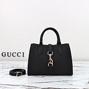 Kitlife Gucci Small Tote Bag Black With Hook Closure 795349 24x17.5x8.5cm - 1