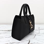 Kitlife Gucci Small Tote Bag Black With Hook Closure 795349 24x17.5x8.5cm - 6