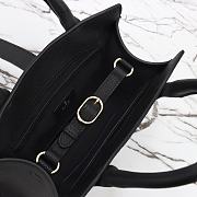Kitlife Gucci Small Tote Bag Black With Hook Closure 795349 24x17.5x8.5cm - 4