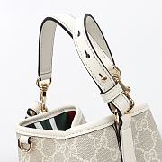 Kitlife Gucci GG Emblem Mini Bucket Bag White 815118 19x18x11cm - 2