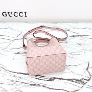 Kitlife Gucci GG Emblem Mini Bucket Bag Pink 815118 19x18x11cm - 6