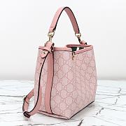 Kitlife Gucci GG Emblem Mini Bucket Bag Pink 815118 19x18x11cm - 2