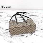 Kitlife Gucci GG Emblem Small Tote Bag Beige & Black 815214 31x18.5x11.5cm - 5