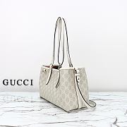 Kitlife Gucci GG Emblem Small Tote Bag White 815214 31x18.5x11.5cm - 6