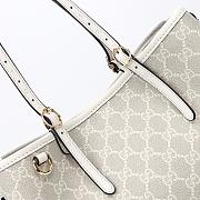 Kitlife Gucci GG Emblem Small Tote Bag White 815214 31x18.5x11.5cm - 5