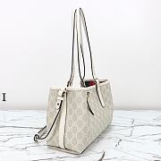 Kitlife Gucci GG Emblem Small Tote Bag White 815214 31x18.5x11.5cm - 2