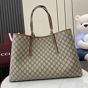 Kitlife Gucci GG Emblem Large Tote Bag Beige & Brown 815212 45.5x30x16cm - 1