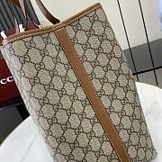 Kitlife Gucci GG Emblem Large Tote Bag Beige & Brown 815212 45.5x30x16cm - 6