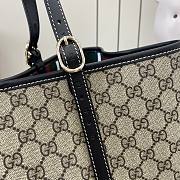 Kitlife Gucci GG Emblem Large Tote Bag Beige & Black 815212 45.5x30x16cm - 3