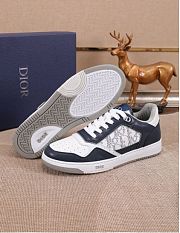 Kitlife Dior And Hylton Nel B27 Uptown Low-Top Sneaker Navy Blue and White Smooth Calfskin  - 4