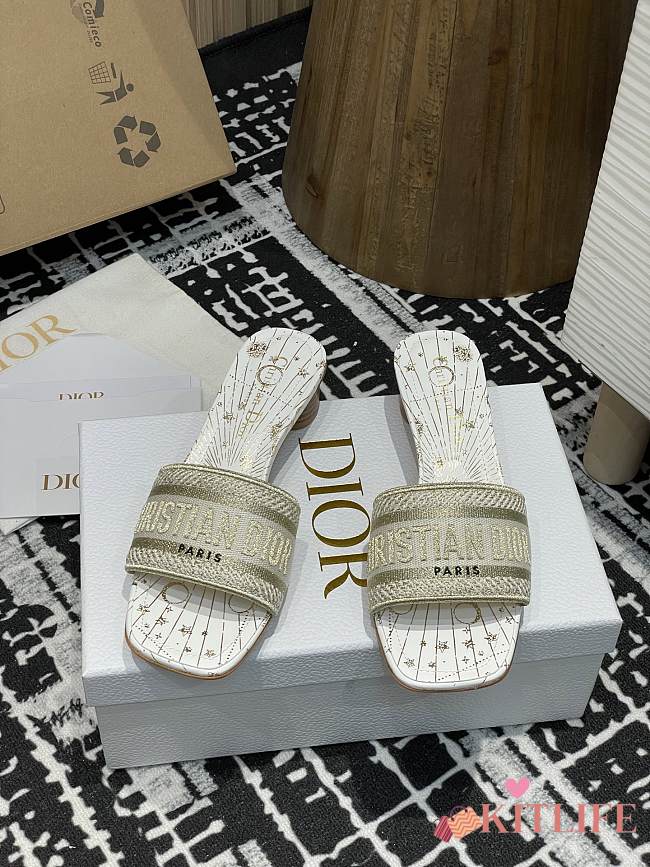 Kitlife Dior Dway Star Embroidered Slide - 1