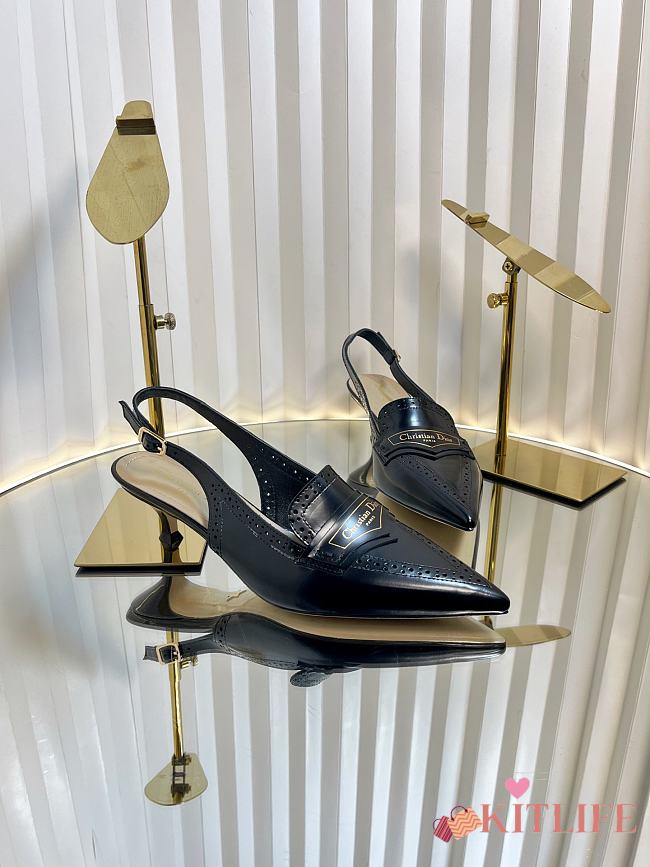 Kitlife Dior Boy Slingback Pump Black Calfskin - 1