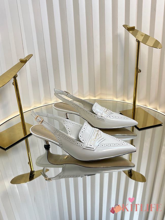 Kitlife Dior Boy Slingback Pump White Calfskin - 1