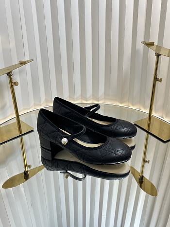 Kitlife Dior Ballet Pump Black Quilted Cannage Calfskin