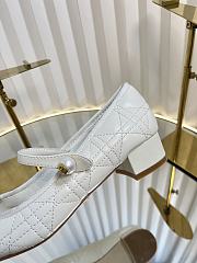 Kitlife Dior Ballet Pump White Quilted Cannage Calfskin - 5