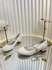 Kitlife Dior Ballet Pump White Quilted Cannage Calfskin - 3
