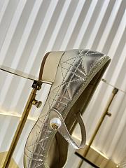 Kitlife Dior Ballet Pump Gold Quilted Cannage Calfskin - 5