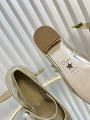 Kitlife Dior Ballet Pump Gold Quilted Cannage Calfskin - 4