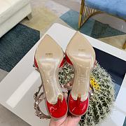 Kitlife Valentino Garavani Rockstud Caged Pump in Red Patent Leather - 4