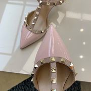 Kitlife Valentino Garavani Rockstud Caged Pump in Pink Patent Leather - 4