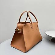 Kitlife The Row Margaux 15 Brown Leather Tote Bag 38.5x16x30cm  - 4