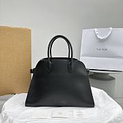 Kitlife The Row Margaux 15 Black Leather Tote Bag 38.5x16x30cm - 1
