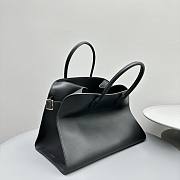Kitlife The Row Margaux 15 Black Leather Tote Bag 38.5x16x30cm - 4