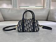 Kitlife Dior D-Vibe East-West Micro Bag Blue Oblique 20.5x13x5cm - 1