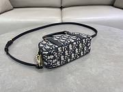 Kitlife Dior D-Vibe East-West Micro Bag Blue Oblique 20.5x13x5cm - 4