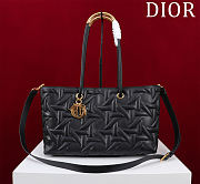 Kitlife Dior Toujours Handbag Graphic Cannage Calfskin Black 37x22x12cm - 1