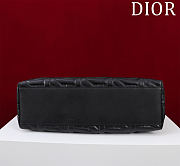 Kitlife Dior Toujours Handbag Graphic Cannage Calfskin Black 37x22x12cm - 6