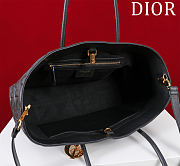 Kitlife Dior Toujours Handbag Graphic Cannage Calfskin Black 37x22x12cm - 3