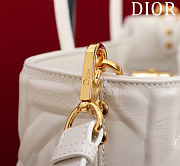 Kitlife Dior Toujours Handbag Graphic Cannage Calfskin White 37x22x12cm - 5
