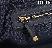 Kitlife Dior Toujours Handbag Graphic Cannage Denim Black 37x22x12cm - 3