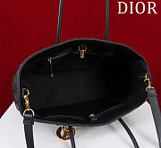 Kitlife Dior Toujours Handbag Calfskin Black 37x22x12cm - 6