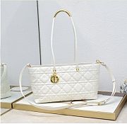 Kitlife Dior Toujours Handbag Calfskin White 37x22x12cm - 1