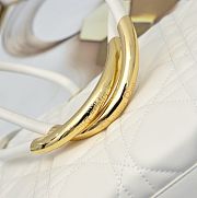 Kitlife Dior Toujours Handbag Calfskin White 37x22x12cm - 2