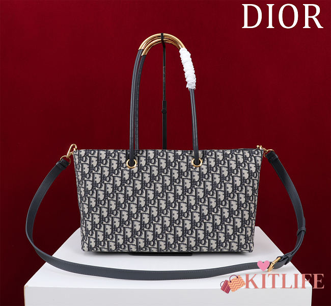 Kitlife Dior Toujours Handbag Blue Oblique 37x22x12cm - 1