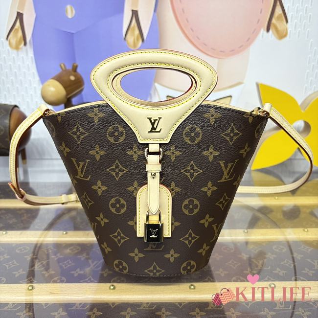 Kitlife Louis Vuitton Rivage BB Bag Brown M14680 18x7x12cm - 1